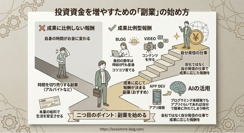 投資資金を増やすための副業の始め方