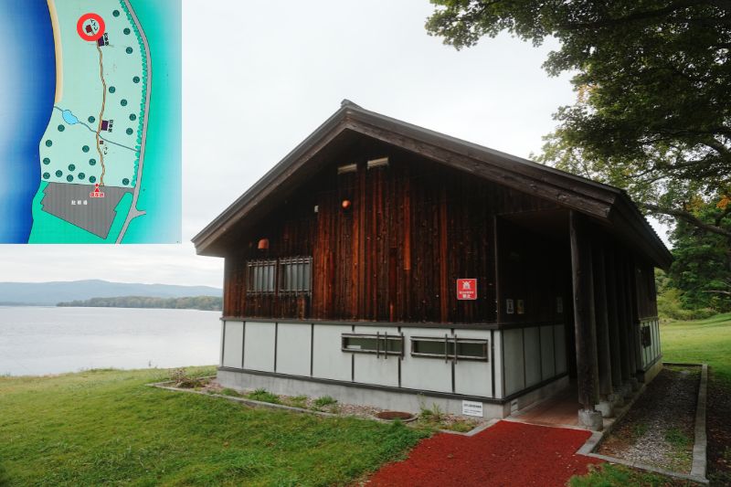北海道 東大沼キャンプ場 トイレ外観