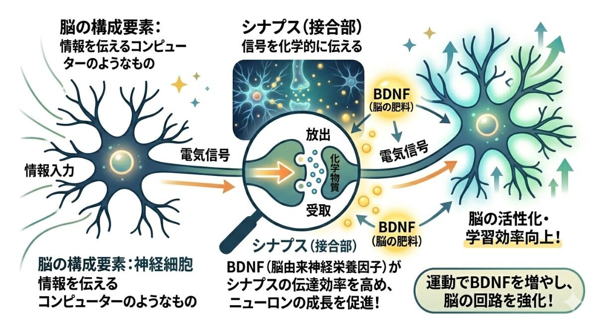 運動 BDNF 脳由来神経栄養因子 イメージ