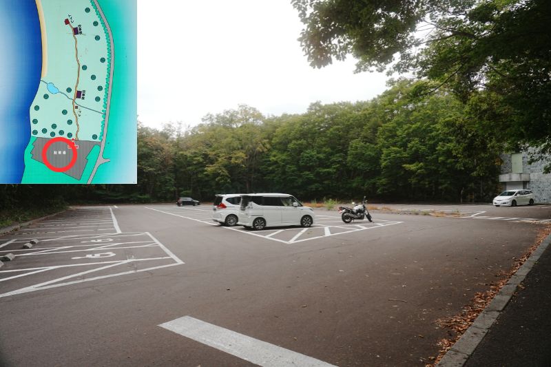 北海道 東大沼キャンプ場 駐車場