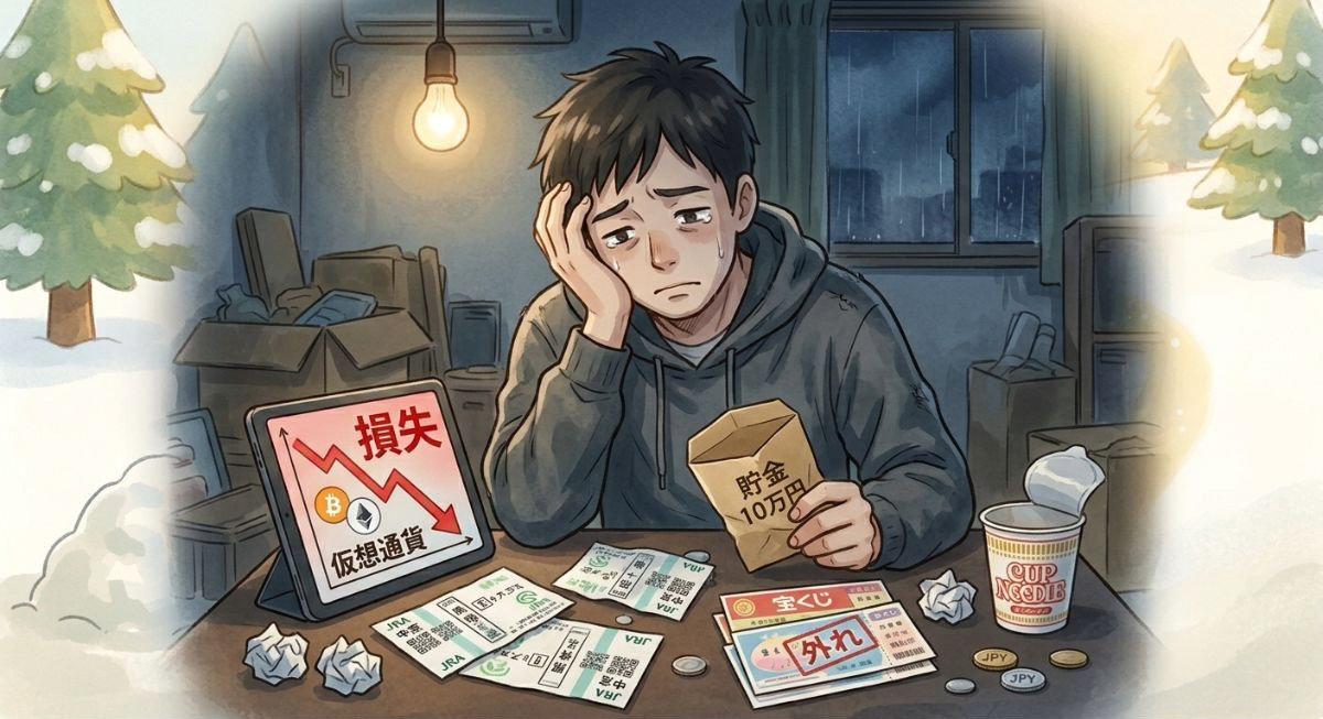 ハイリスク・ハイリターン ギャンブル 仮想通貨 イメージ