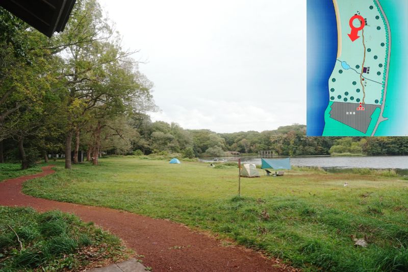 北海道 東大沼キャンプ場 湖畔サイト 解説1.1