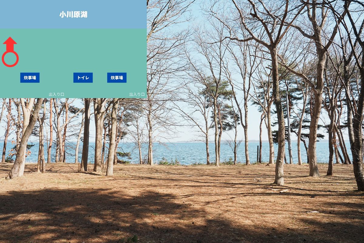 わかさぎ公園浜台キャンプ場 オートキャンプ場 解説10