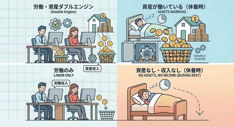 労働　資産　イメージ