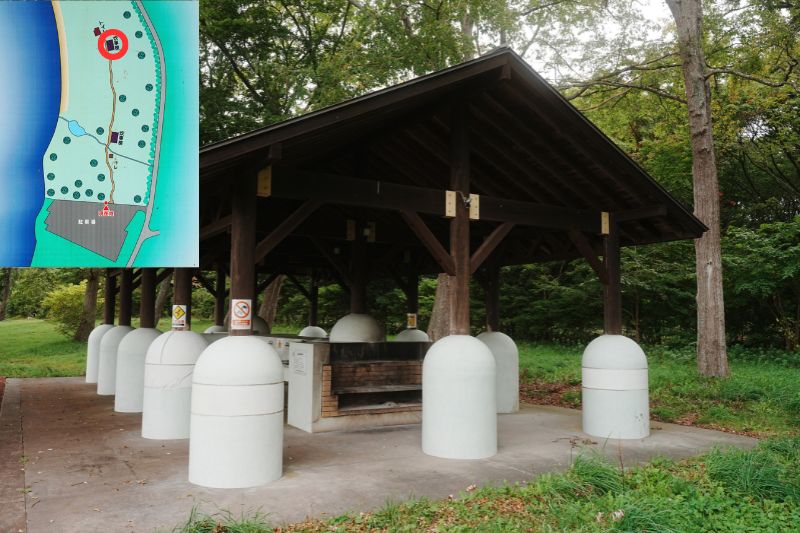 北海道 東大沼キャンプ場 炊事場 湖畔サイト