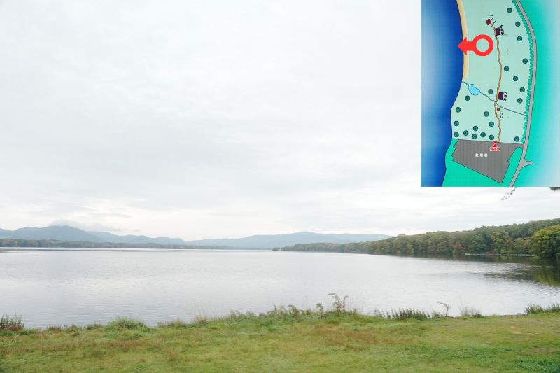 北海道 東大沼キャンプ場 湖畔サイト 解説3