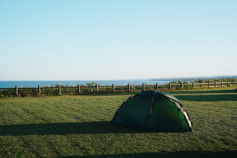 北海道　とままえ夕陽ヶ丘オートキャンプ場　オートキャンプサイトB　解説３