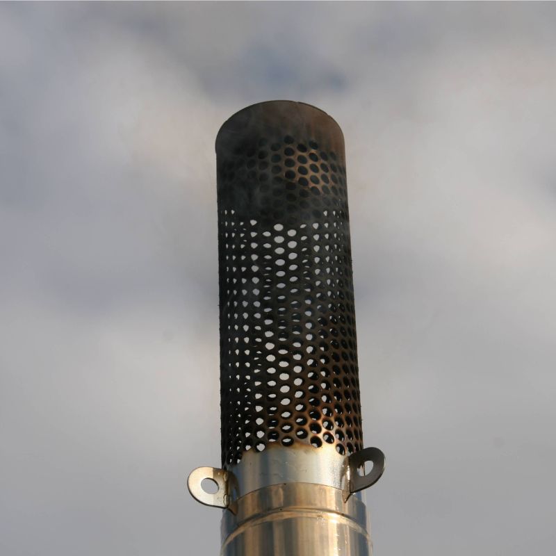 薪ストーブ スパークアレスター 例