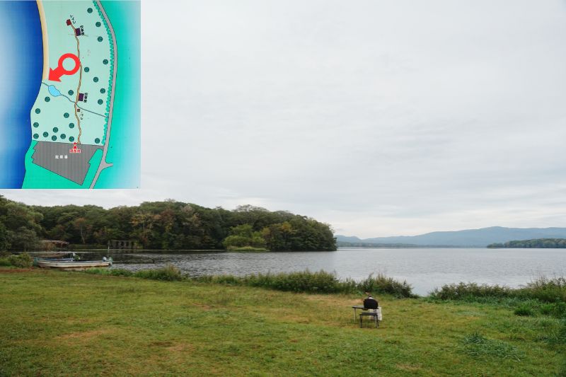 北海道 東大沼キャンプ場 湖畔サイト 解説2.1