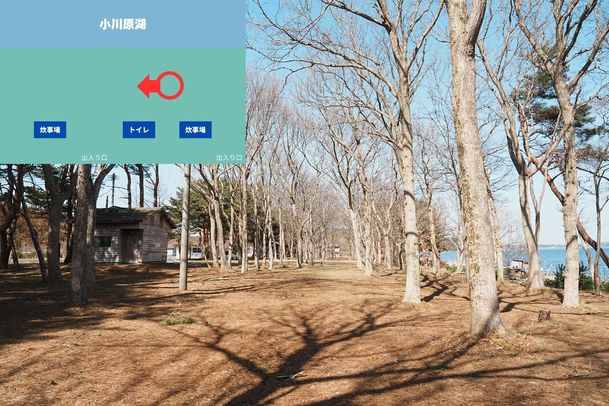 わかさぎ公園浜台キャンプ場 オートキャンプ場 解説5