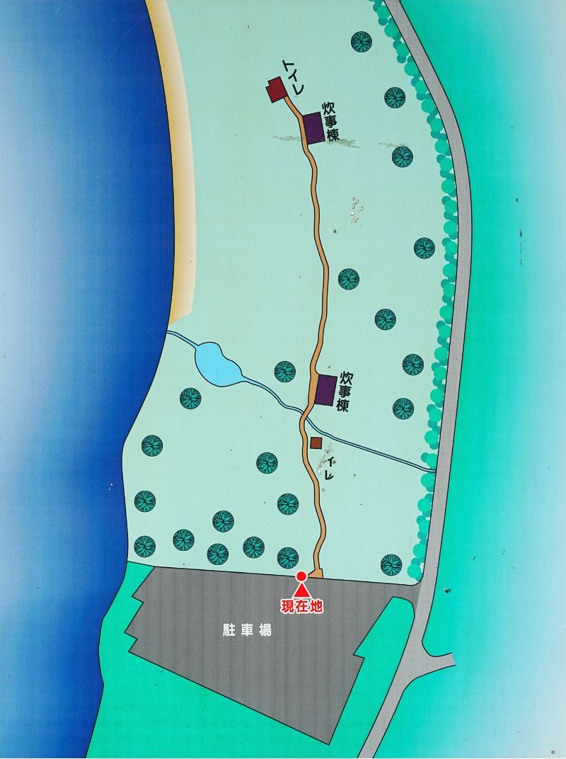 北海道 東大沼キャンプ場 サイトマップ