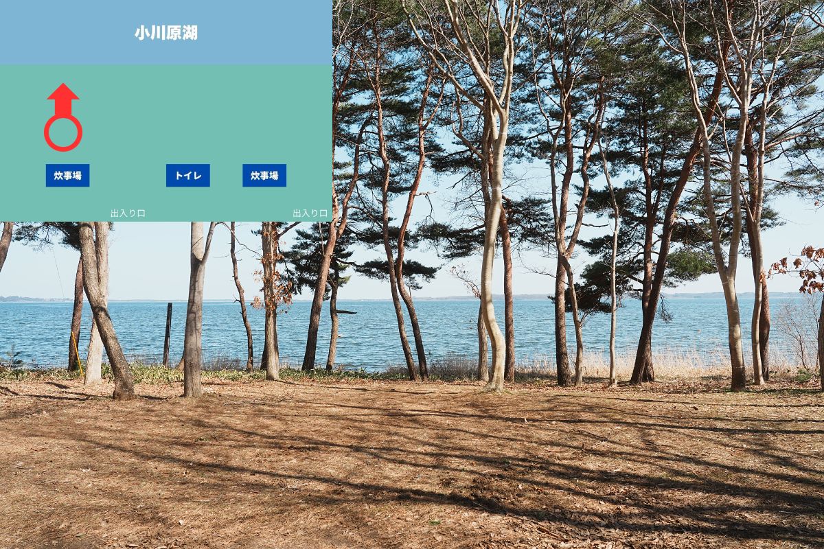 わかさぎ公園浜台キャンプ場 オートキャンプ場 解説11