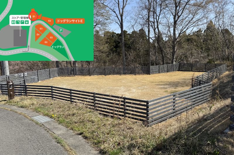 Snow Peak 陸前高田キャンプフィールド　ドッグランサイト　E１