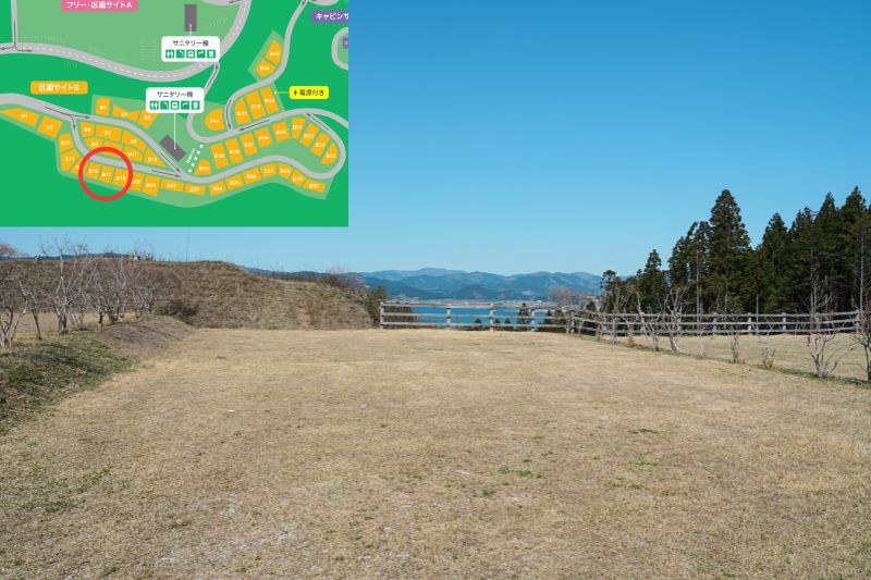 Snow Peak 陸前高田キャンプフィールド　区画サイト　B17