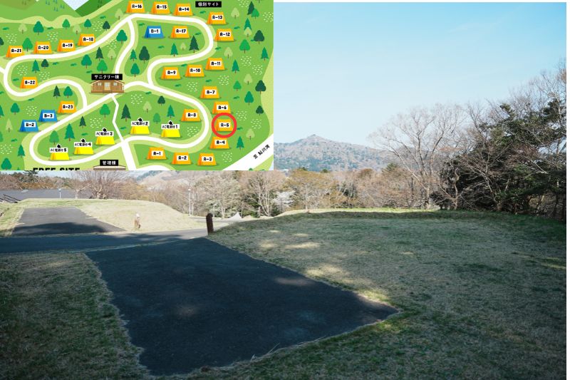 おしか家族旅行村オートキャンプ場　オートサイトA５