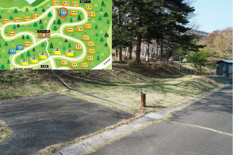 おしか家族旅行村オートキャンプ場　オートサイトB１