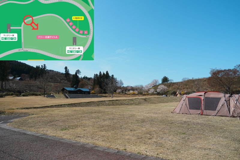 Snow Peak 陸前高田キャンプフィールド　フリーサイトA　解説４