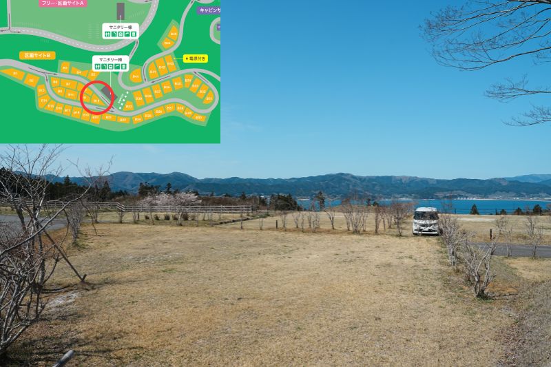 Snow Peak 陸前高田キャンプフィールド　区画サイト　B12