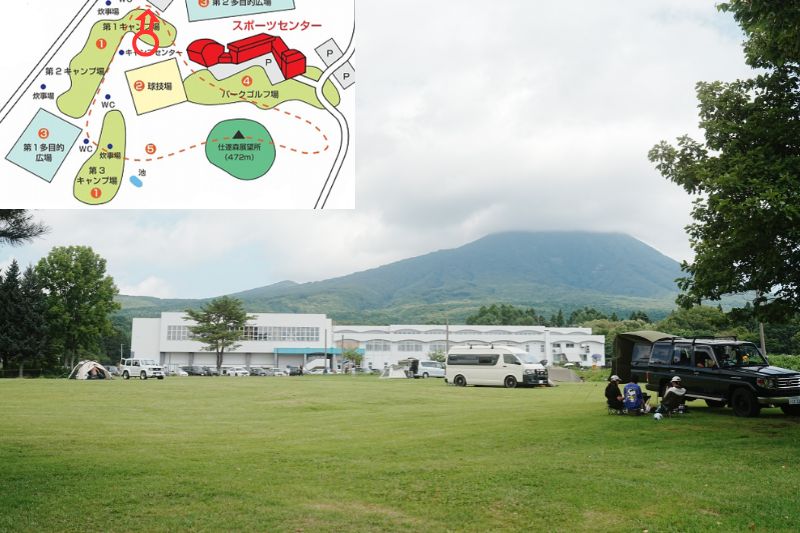 岩木山青少年スポーツセンター　第１キャンプ場　解説２.１