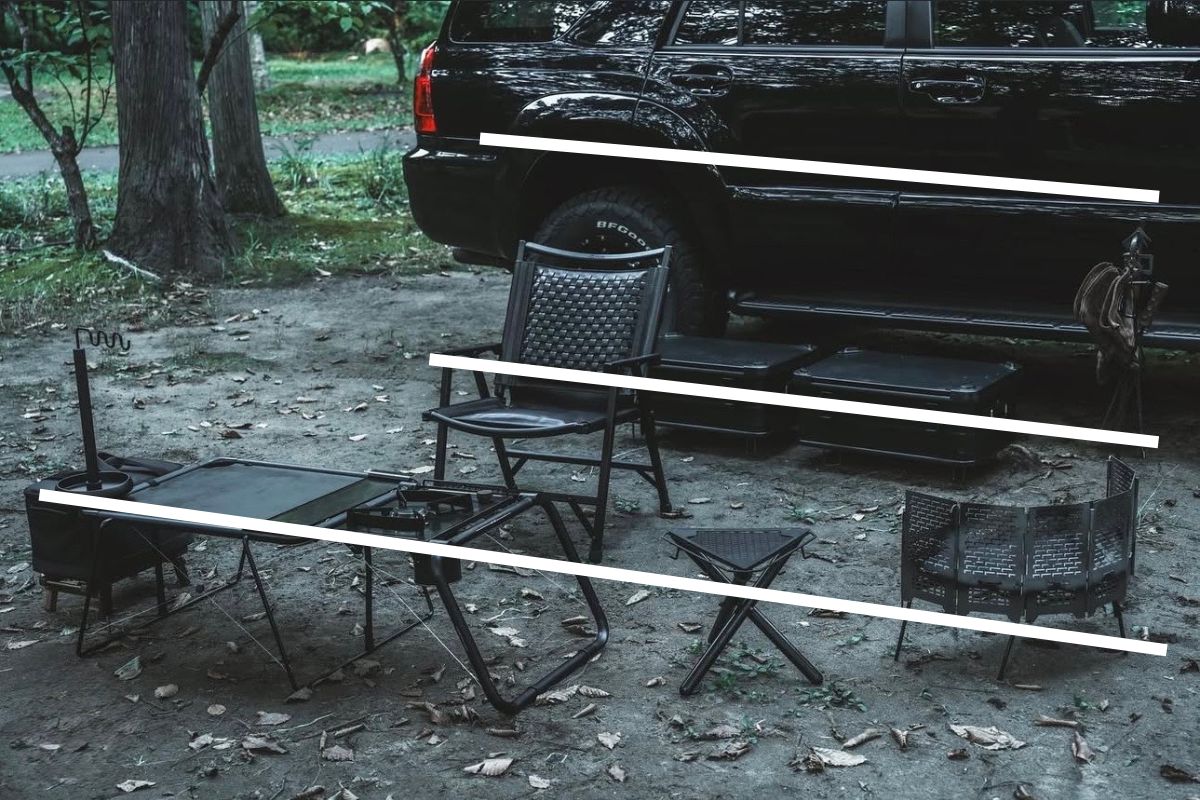 キャンプサイト　レイアウト　見えない線を揃える（整列）　イメージ