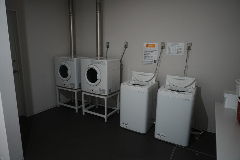 Snow Peak 陸前高田キャンプフィールド　管理棟　ストア　洗濯機　乾燥機