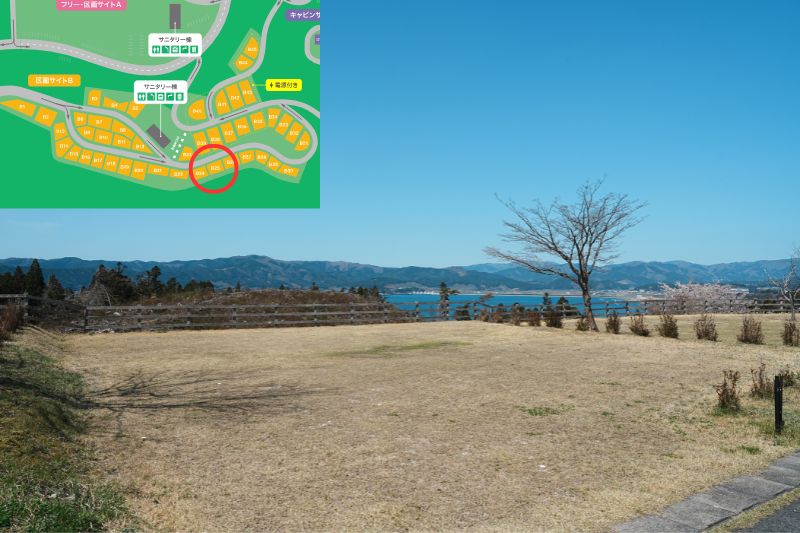 Snow Peak 陸前高田キャンプフィールド　区画サイト　B25