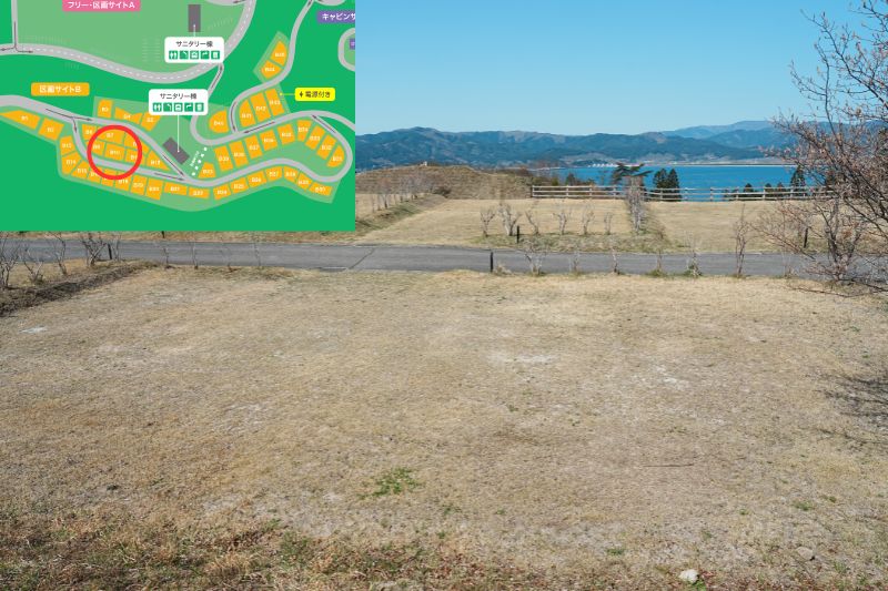 Snow Peak 陸前高田キャンプフィールド　区画サイト　B10