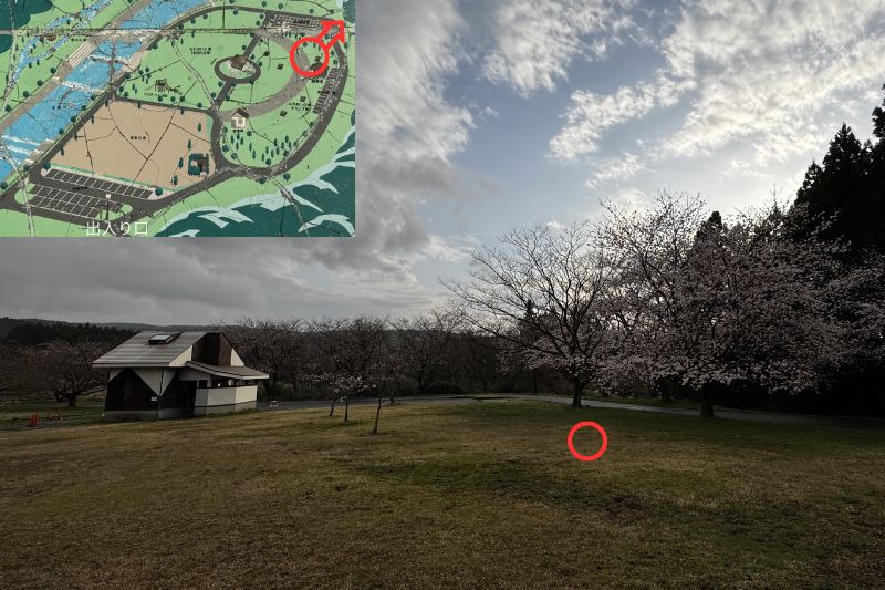 奈曽川河川公園キャンプ場　サイト解説９