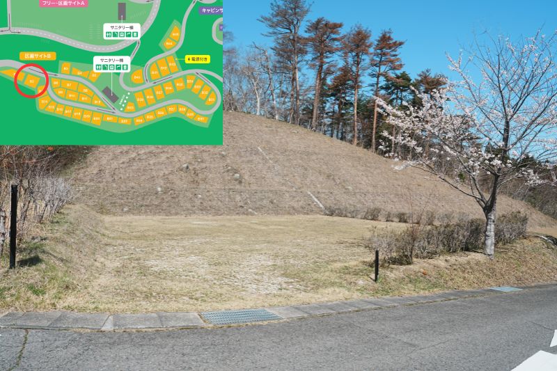 Snow Peak 陸前高田キャンプフィールド　区画サイト　B2