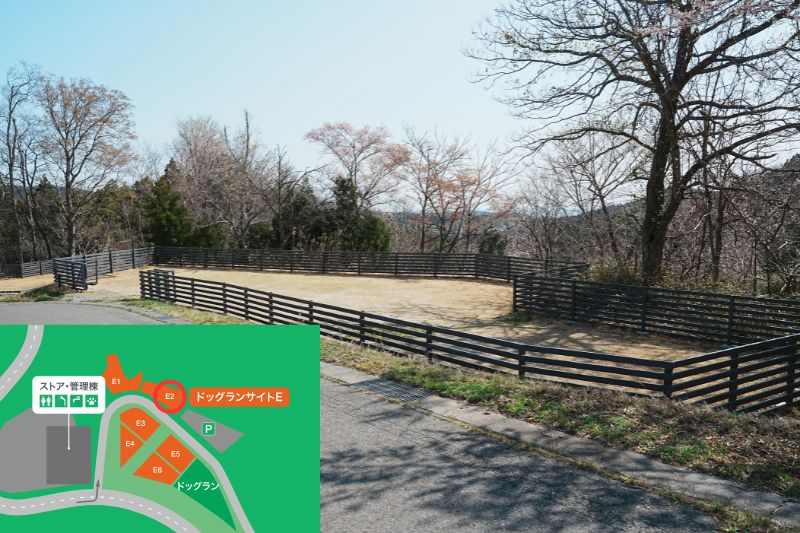 Snow Peak 陸前高田キャンプフィールド　ドッグランサイト　E２