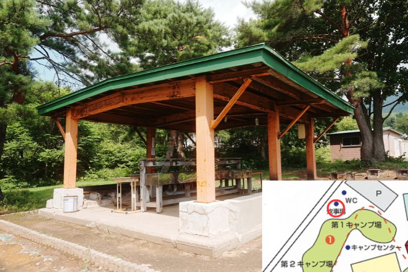 岩木山青少年スポーツセンター　第１キャンプ場　炊事場　外観