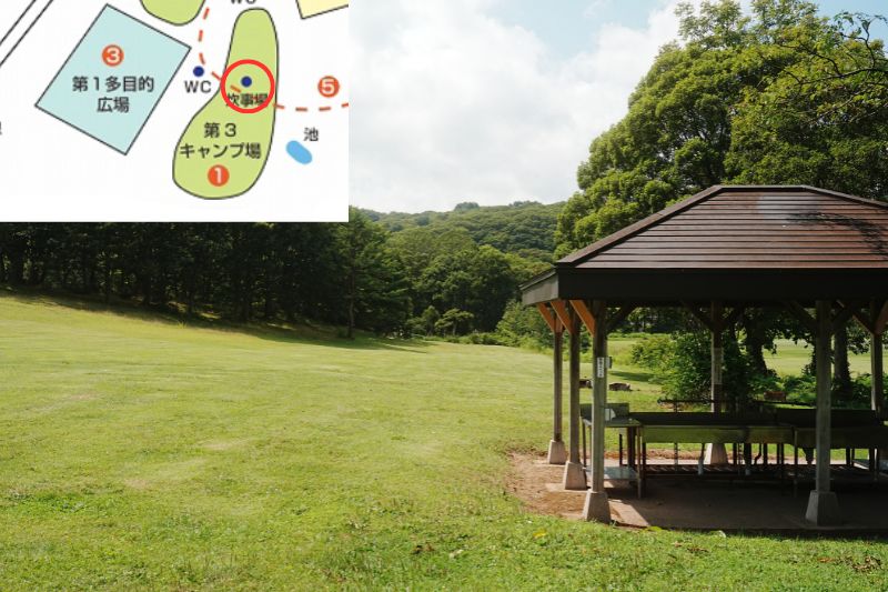 岩木山青少年スポーツセンター　第３キャンプ場　炊事場