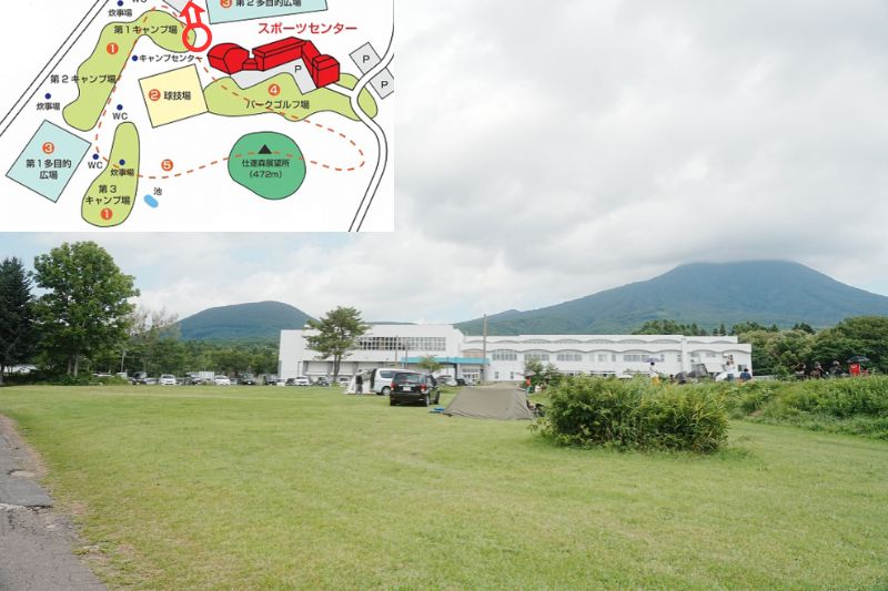 岩木山青少年スポーツセンター　第１キャンプ場　解説３