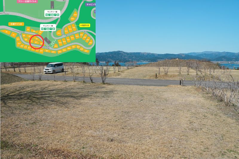 Snow Peak 陸前高田キャンプフィールド　区画サイト　B11