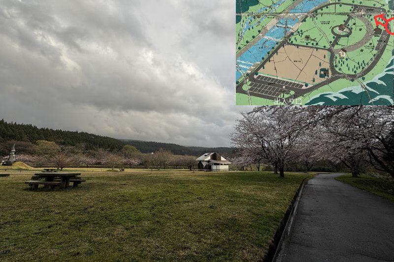 奈曽川河川公園キャンプ場　サイト解説８