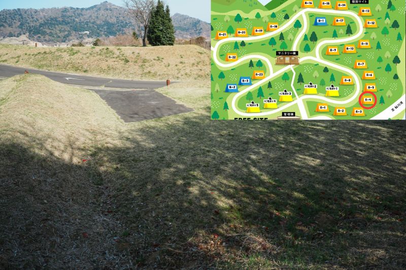 おしか家族旅行村オートキャンプ場　オートサイトA４