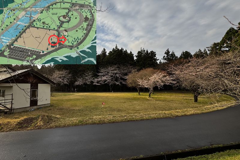 奈曽川河川公園キャンプ場　サイト解説６