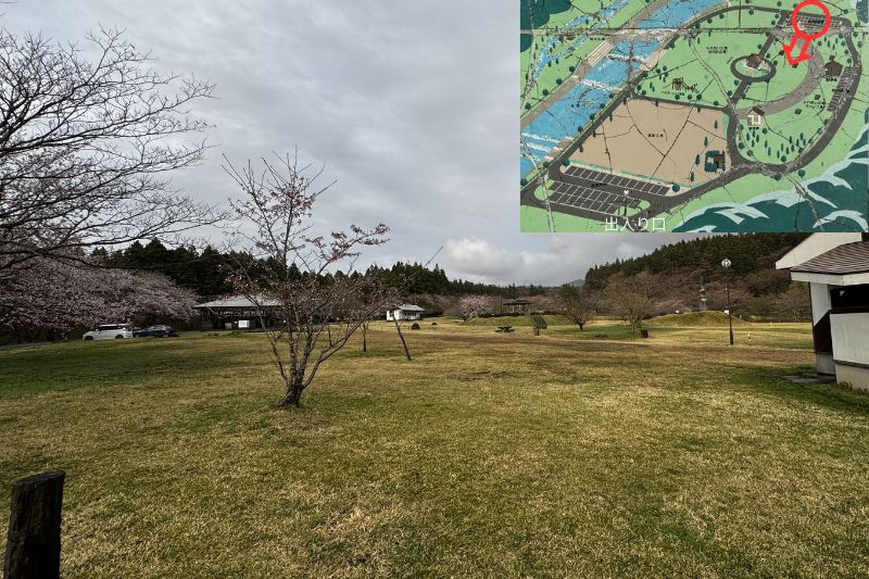 奈曽川河川公園キャンプ場　サイト解説１２