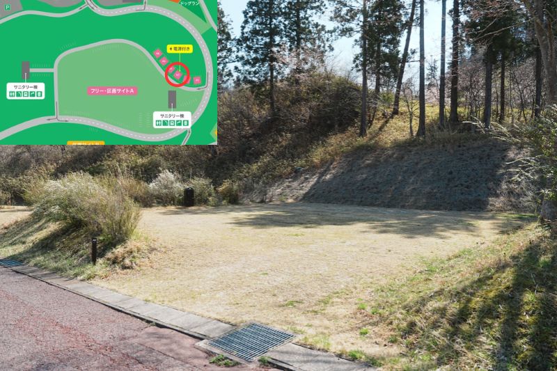 Snow Peak 陸前高田キャンプフィールド　区画サイト　A３