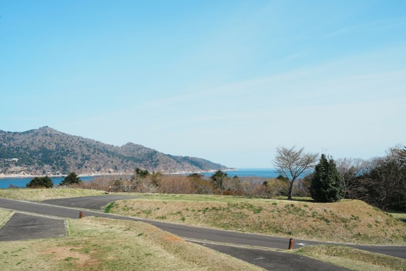 おしか家族旅行村オートキャンプ場　景色　金華山　太平洋