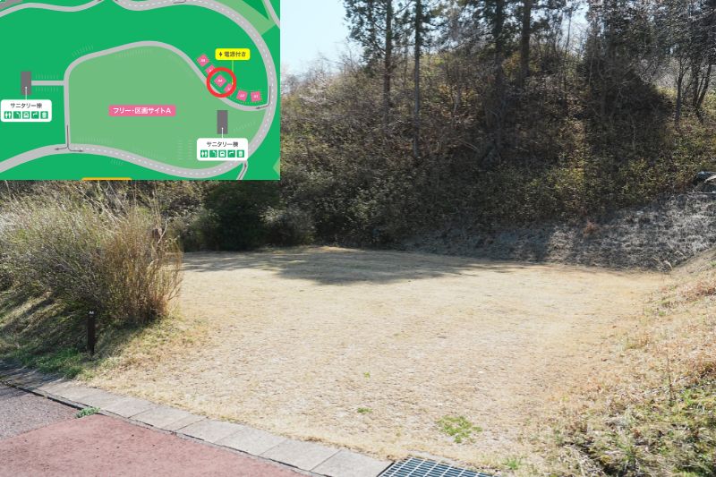 Snow Peak 陸前高田キャンプフィールド　区画サイト　A４