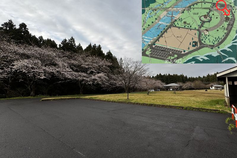 奈曽川河川公園キャンプ場　サイト解説１０