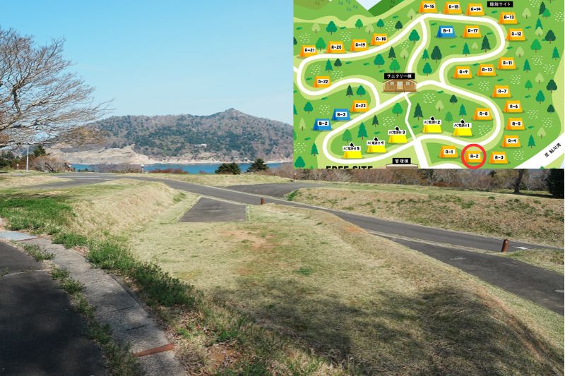 おしか家族旅行村オートキャンプ場　オートサイトA２