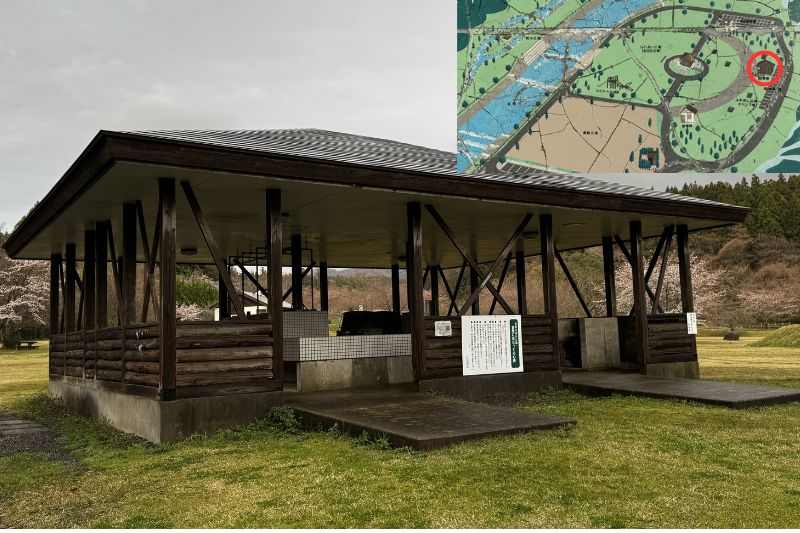 奈曽川河川公園キャンプ場　炊事場　外観