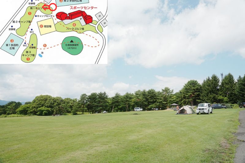 岩木山青少年スポーツセンター　第１キャンプ場　解説４