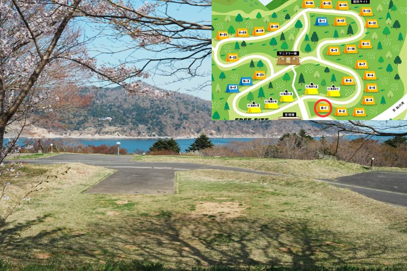 おしか家族旅行村オートキャンプ場　オートサイトA１