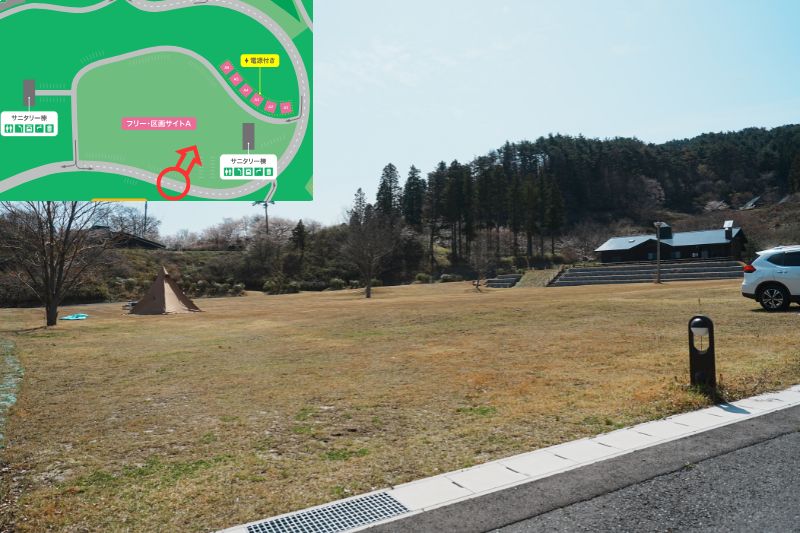 Snow Peak 陸前高田キャンプフィールド　フリーサイトA　解説８