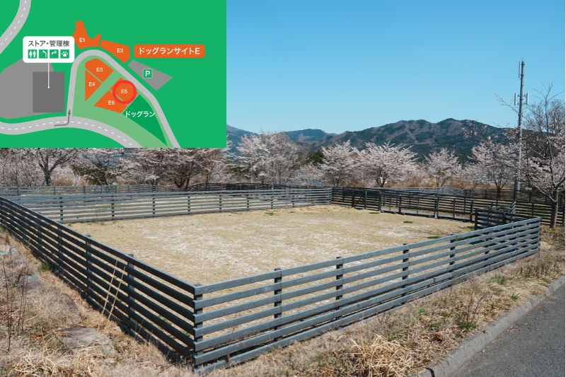 Snow Peak 陸前高田キャンプフィールド　ドッグランサイト　E５　