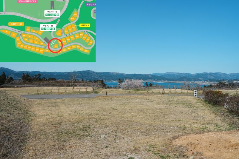 Snow Peak 陸前高田キャンプフィールド　区画サイト　B23