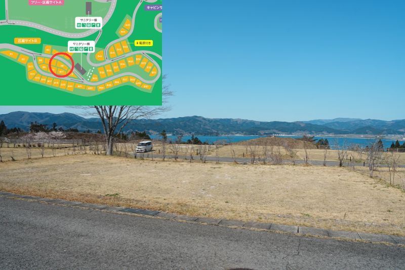 Snow Peak 陸前高田キャンプフィールド　区画サイト　B8